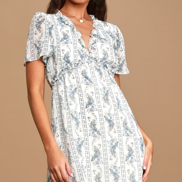 Sing Me a Song  Floral Print Ruffled Mini Dress - Picture 3 of 7